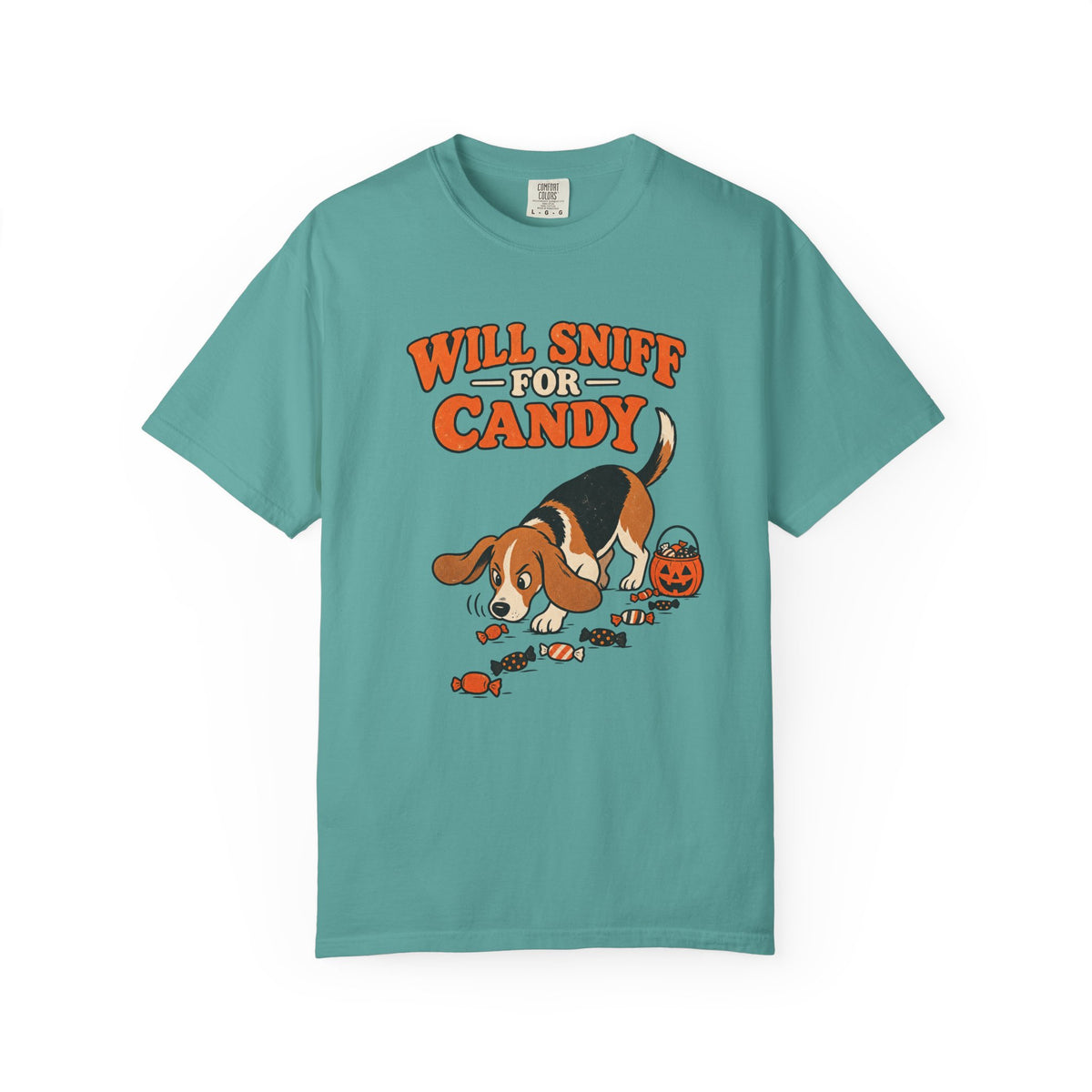 Will Sniff for Candy T-Shirt – Seafoam