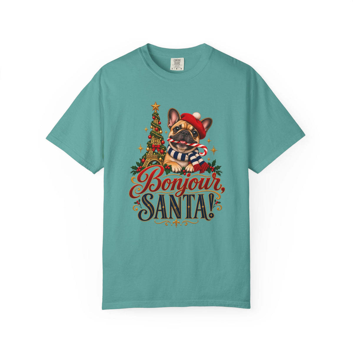 Bonjour, Santa! T-Shirt – Seafoam