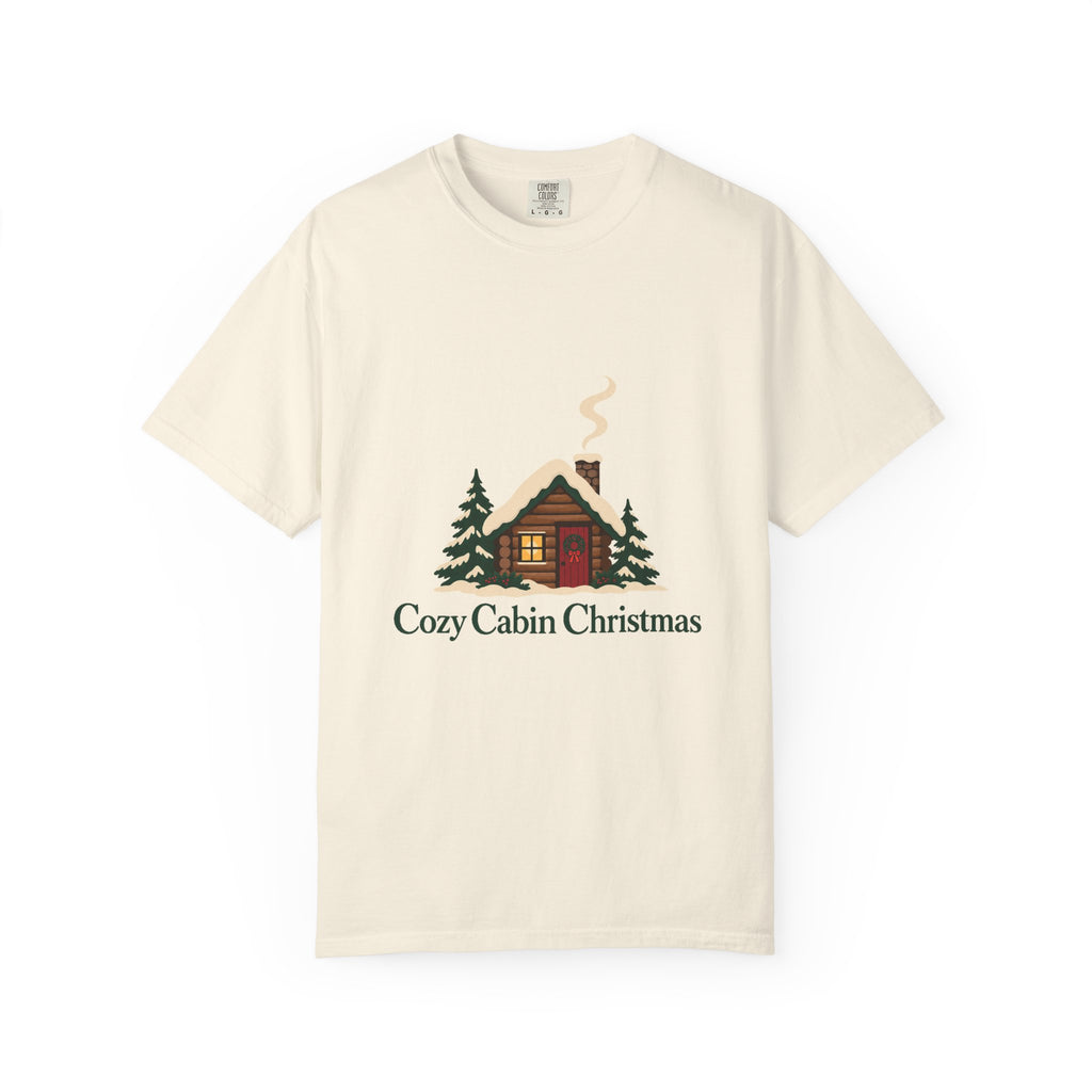 Cozy Cabin Christmas T-Shirt – Ivory