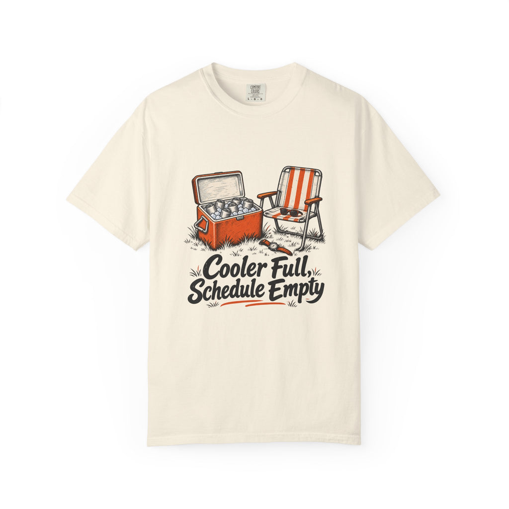 Cooler Full, Schedule Empty T-Shirt – Ivory