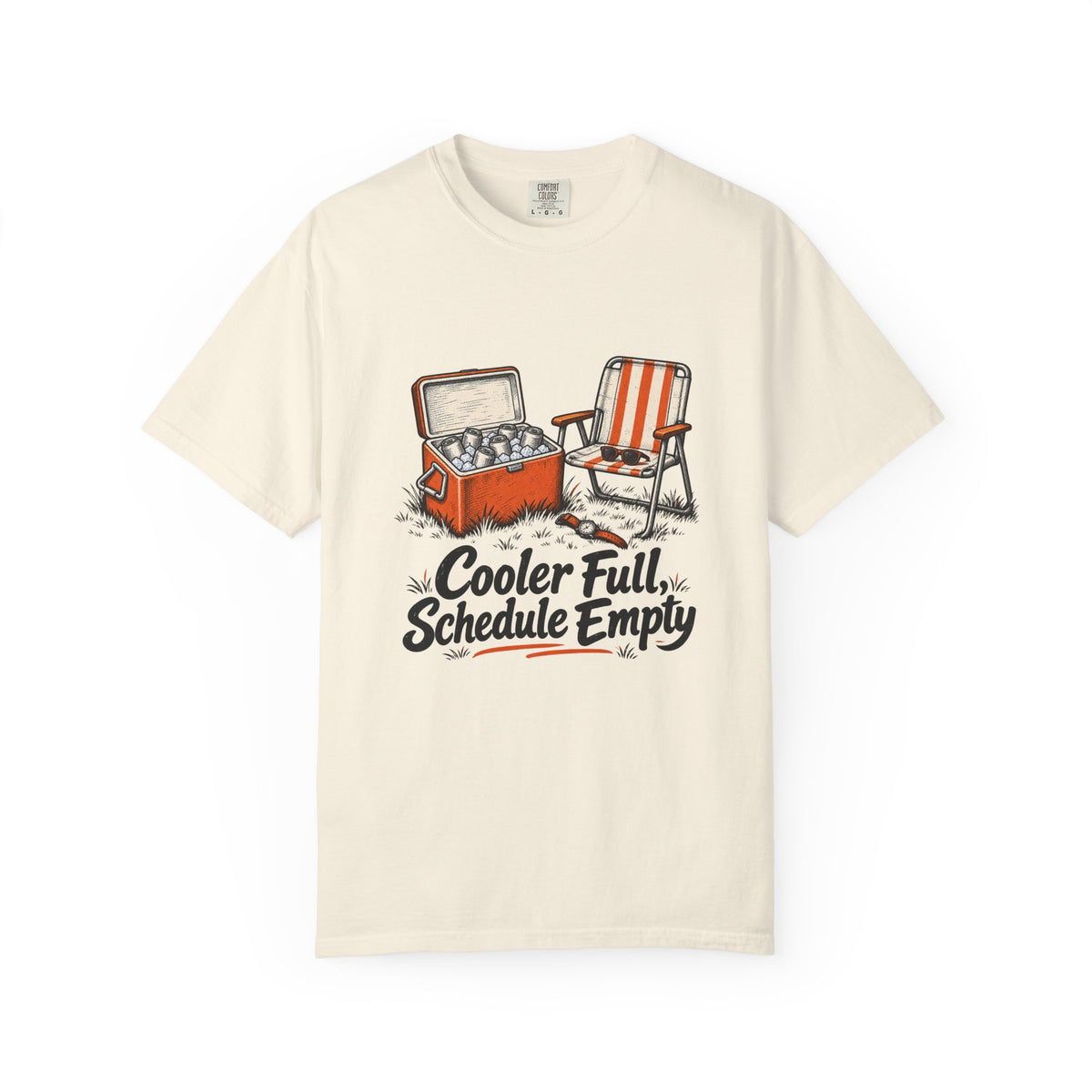 Cooler Full, Schedule Empty T-Shirt – Ivory