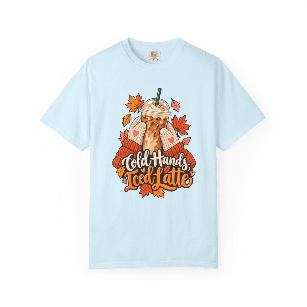Cold Hands, Iced Latte T-Shirt – Chambray
