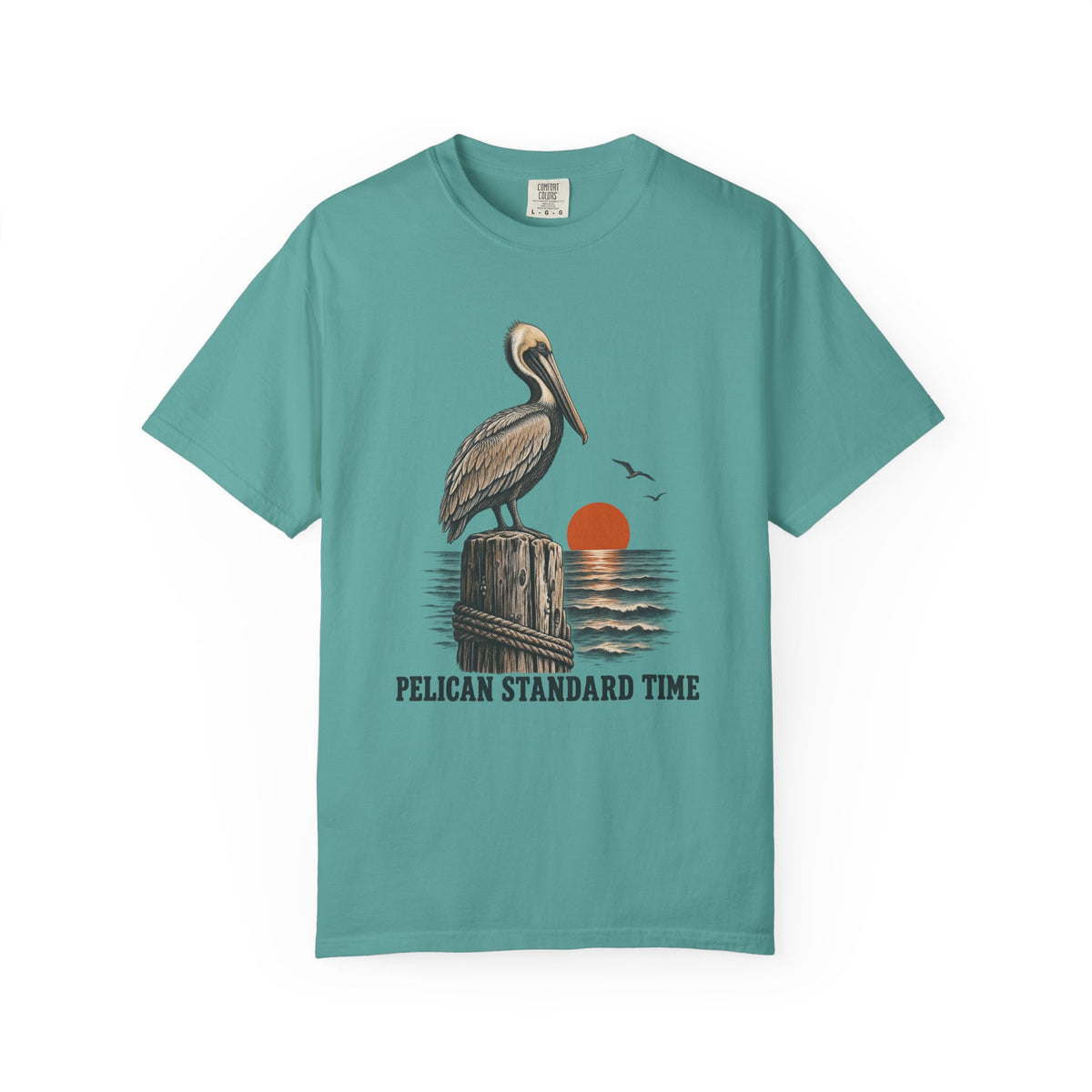 Pelican Standard Time T-Shirt – Seafoam