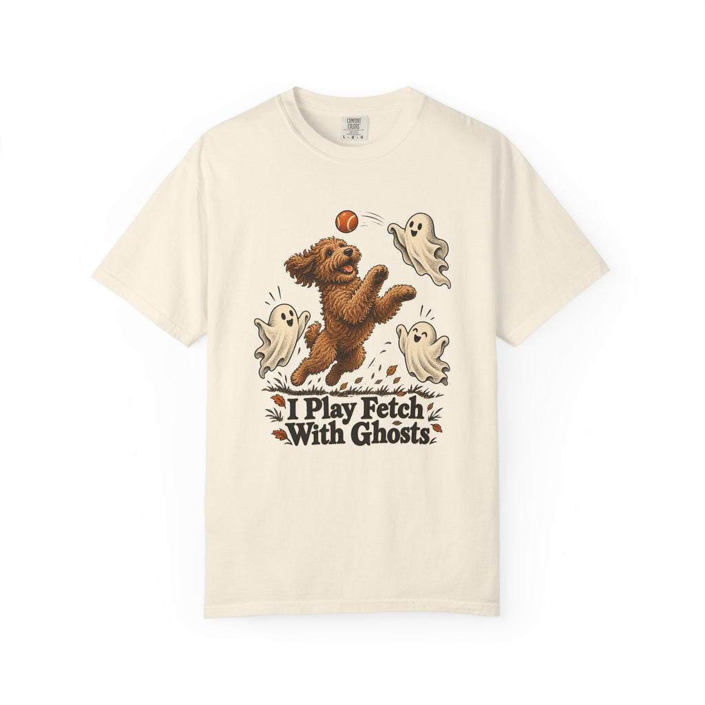 I Play Fetch With Ghosts T-Shirt – Ivory