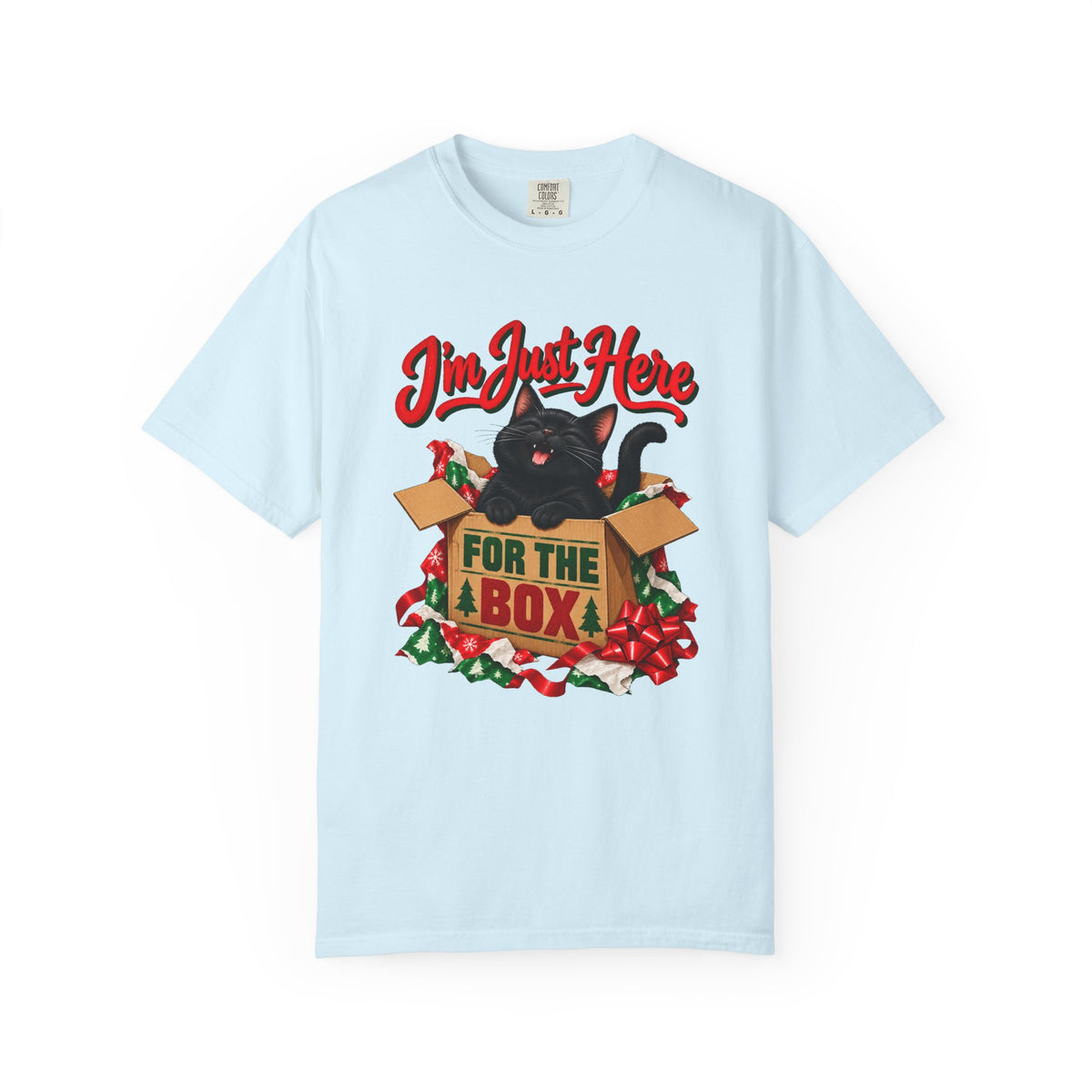 I'm Just Here for the Box T-Shirt – Chambray
