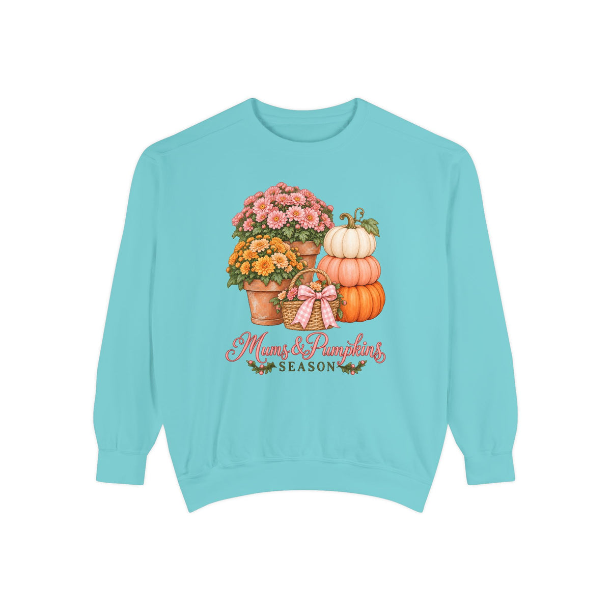 Mums & Pumpkins Season Sweatshirt – Chalky Mint