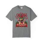 Mistletoe & Pug Kisses T-Shirt – Grey