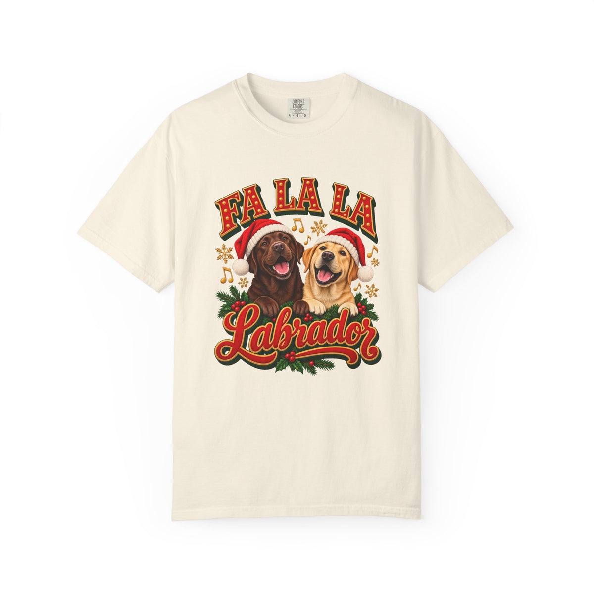 Fa La La Labrador T-Shirt – Ivory