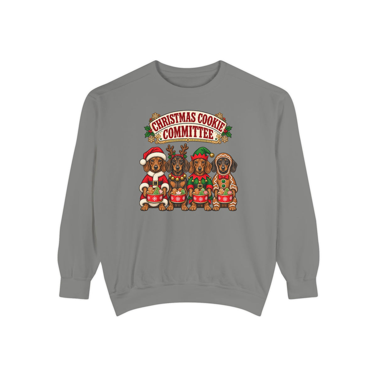 Christmas Cookie Committee Sweatshirt – Grey