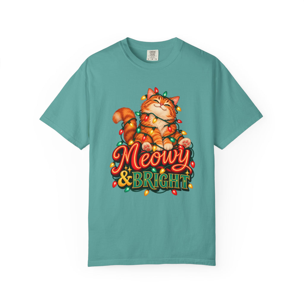 Meowy & Bright T-Shirt – Seafoam