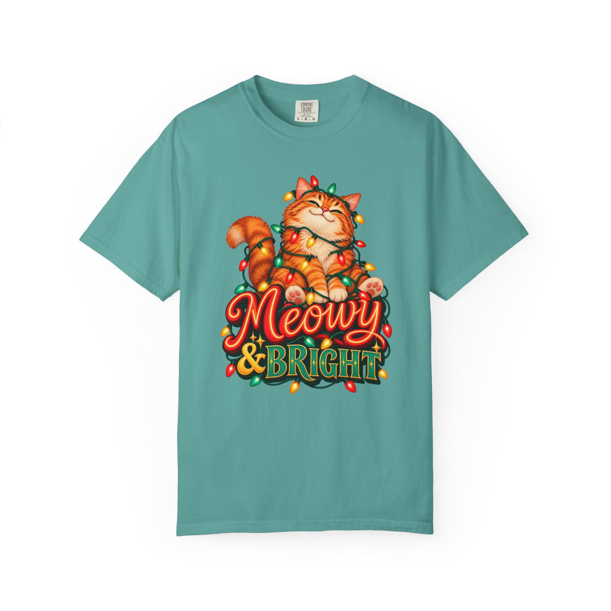 Meowy & Bright T-Shirt – Seafoam