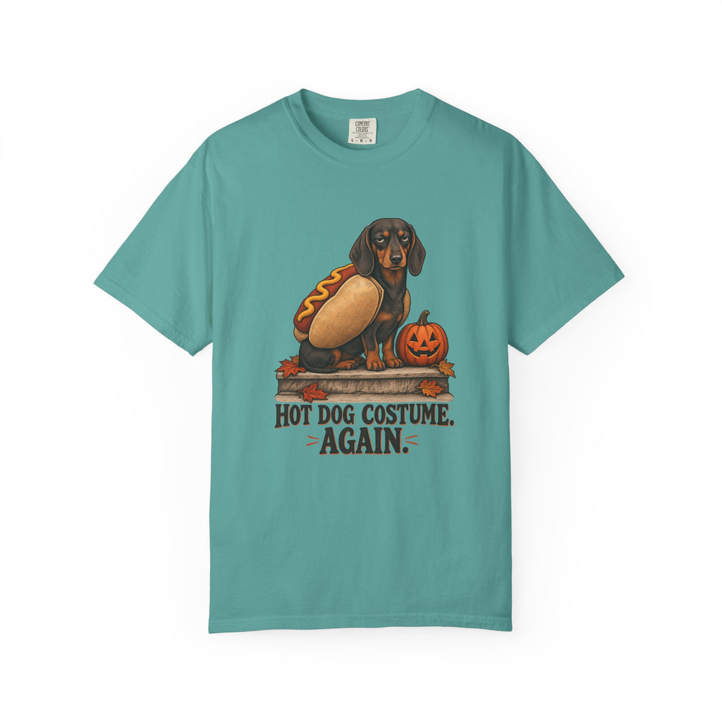 Hot Dog Costume. Again. T-Shirt – Seafoam