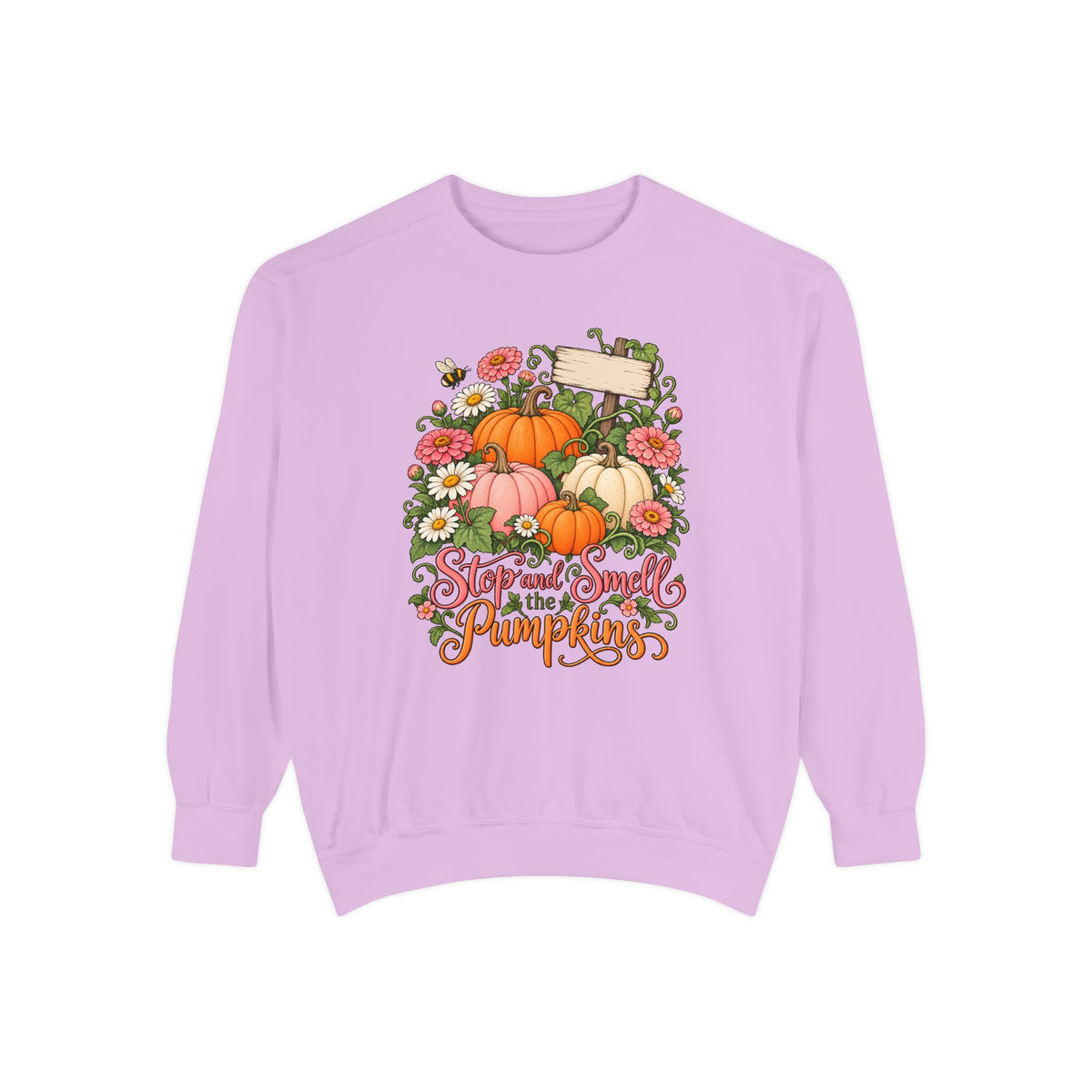 Stop and Smell the Pumpkins Sweatshirt – Orchid