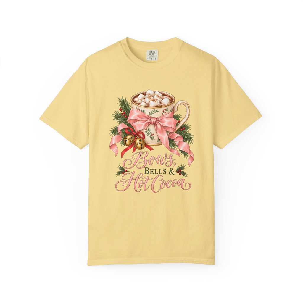 Bows, Bells & Hot Cocoa T-Shirt – Butter