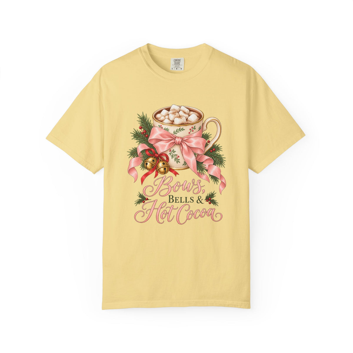 Bows, Bells & Hot Cocoa T-Shirt – Butter