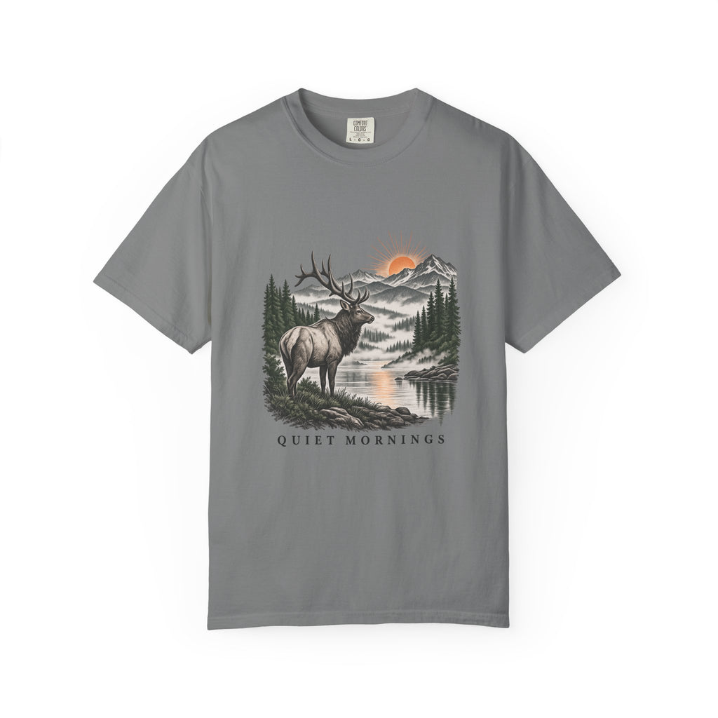 Quiet Mornings T-Shirt – Grey