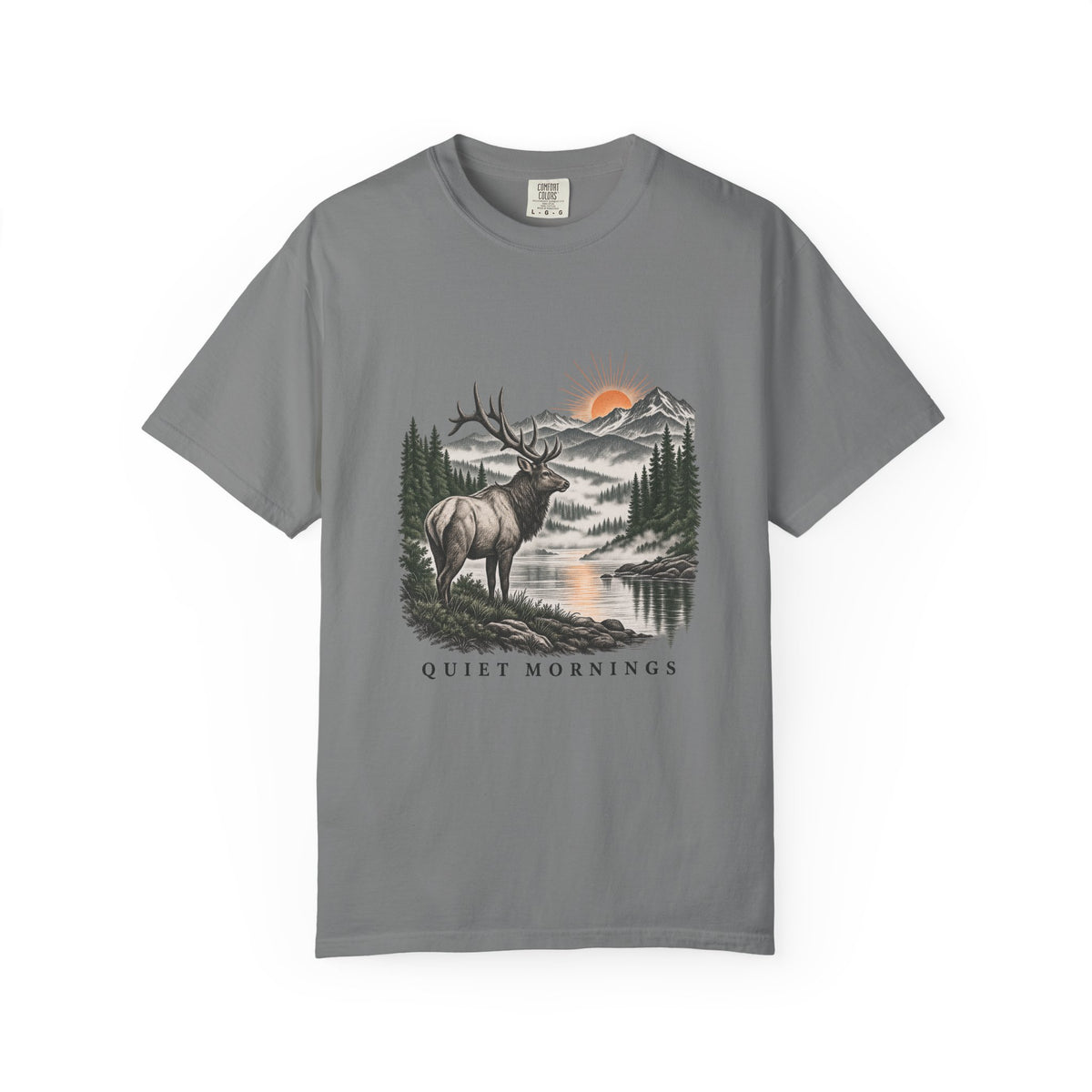 Quiet Mornings T-Shirt – Grey
