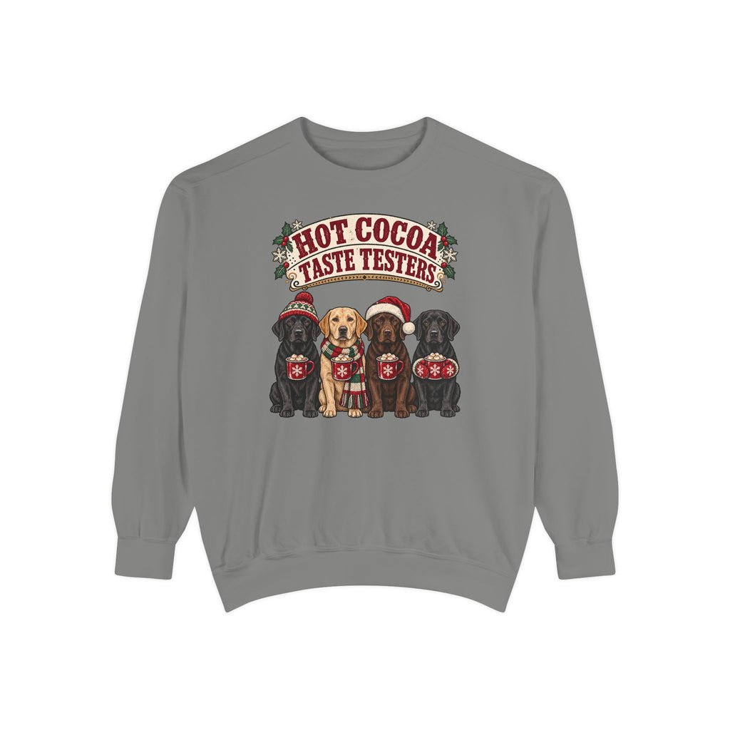 Hot Cocoa Taste Testers Sweatshirt – Grey