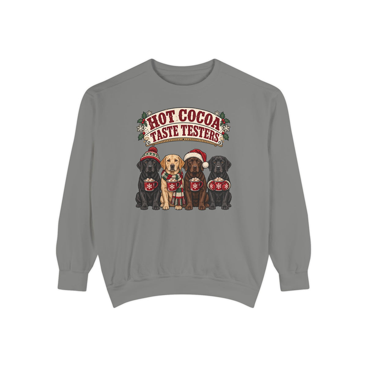 Hot Cocoa Taste Testers Sweatshirt – Grey