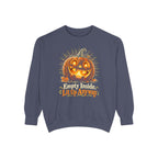 Empty Inside, Lit Up Anyway Sweatshirt – Denim