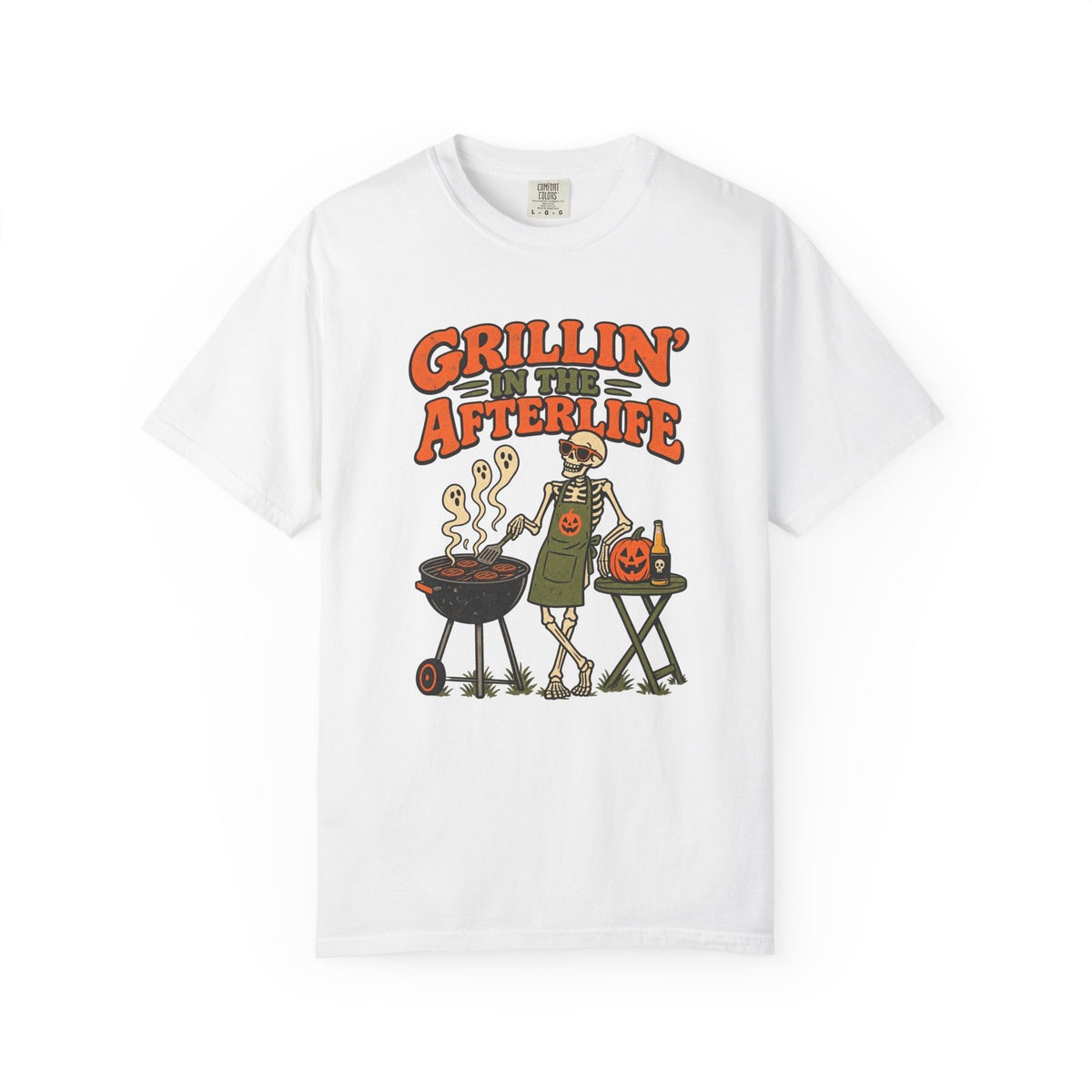 Grillin' in the Afterlife T-Shirt – White