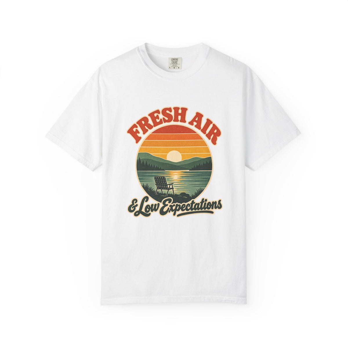 Fresh Air & Low Expectations T-Shirt – White