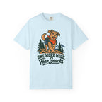 One More Mile, Then Snacks T-Shirt – Chambray