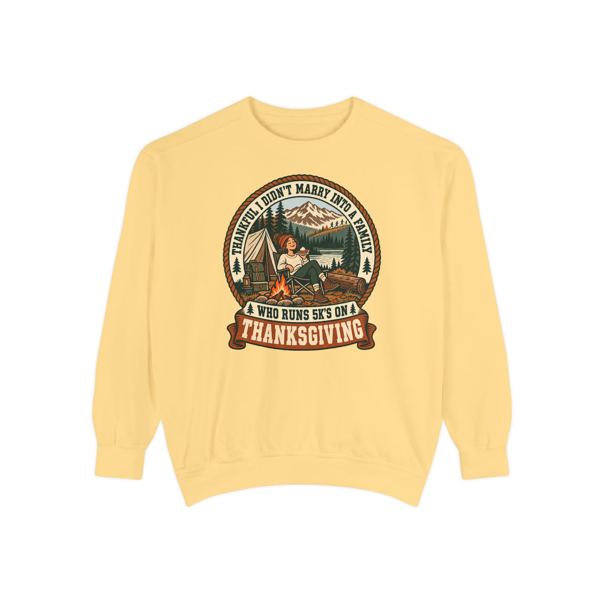 Not a 5K Family Camp Badge Sweatshirt