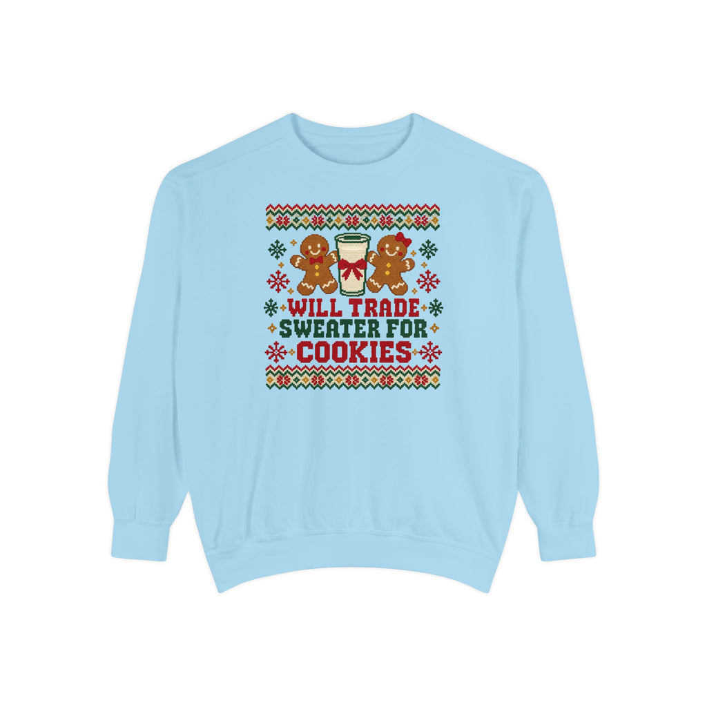Will Trade Sweater for Cookies Ugly Christmas Sweatshirt – Chambray