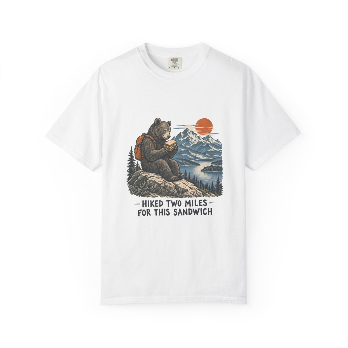 Hiked Two Miles for This Sandwich T-Shirt – White