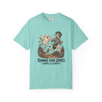 Running From Ghosts Counts as Cardio T-Shirt – Chalky Mint