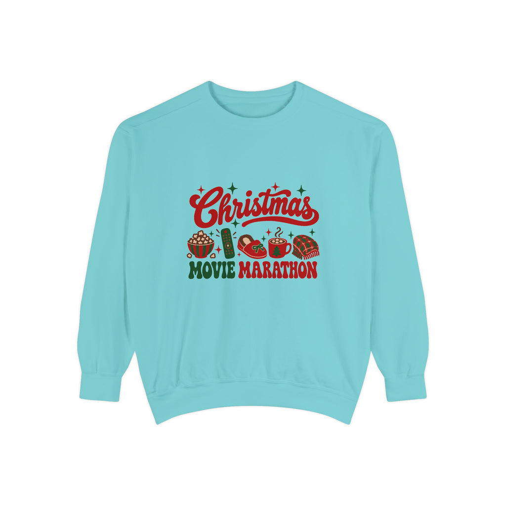 Christmas Movie Marathon Sweatshirt – Chalky Mint