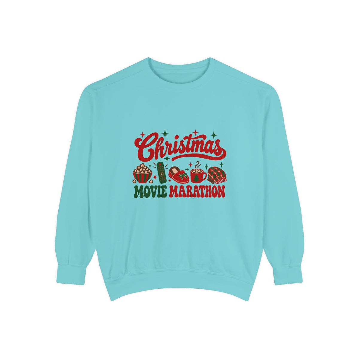 Christmas Movie Marathon Sweatshirt – Chalky Mint