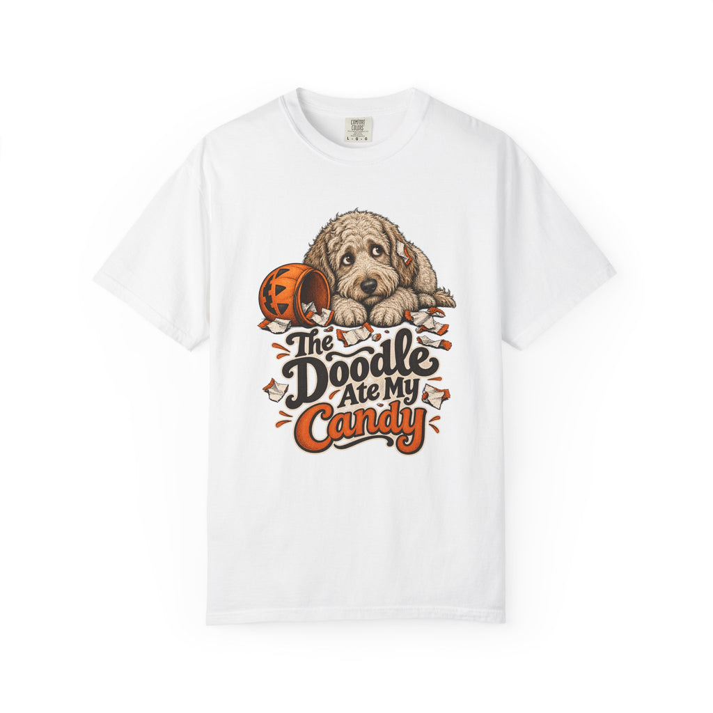 The Doodle Ate My Candy T-Shirt – White