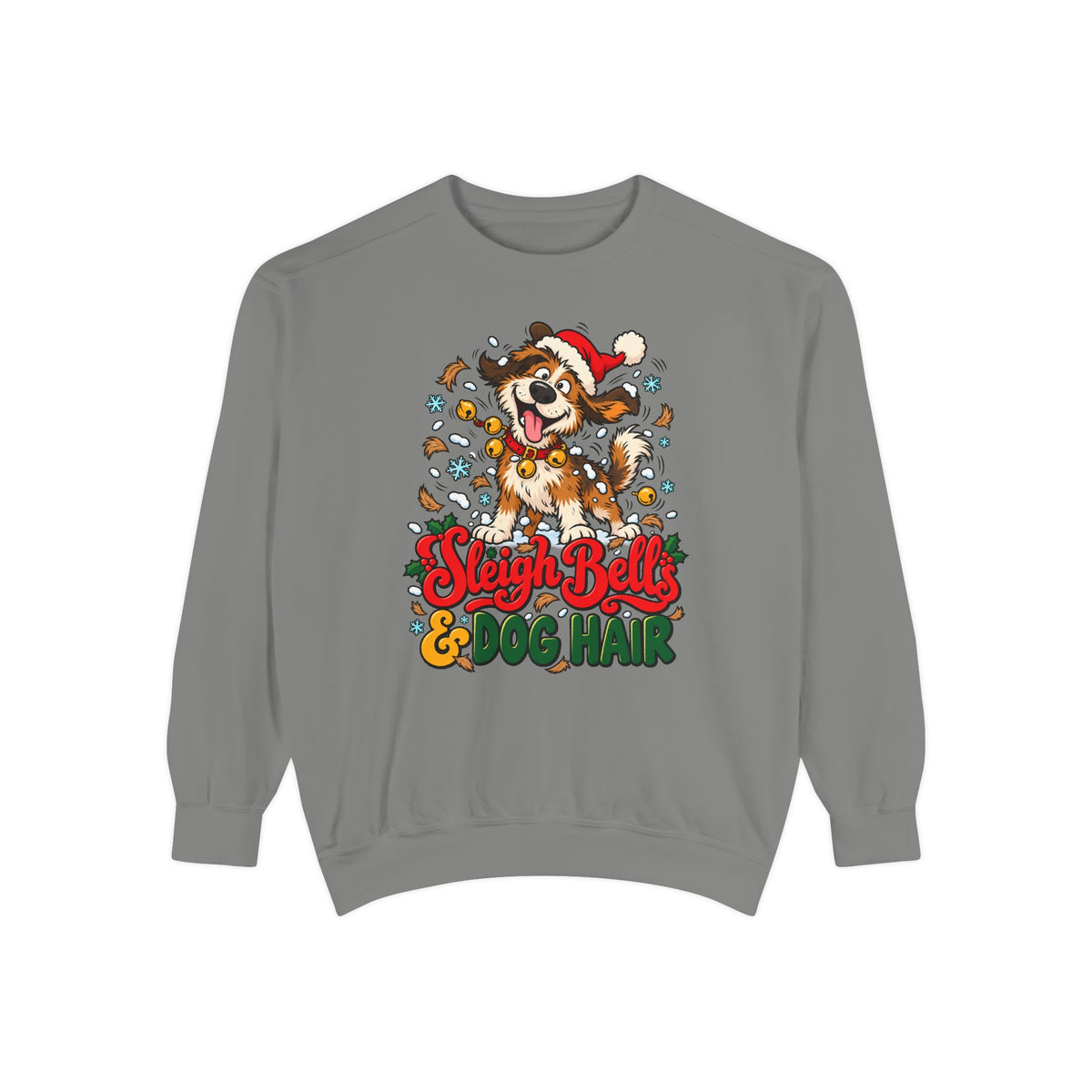 Sleigh Bells & Dog Hair Sweatshirt – Grey