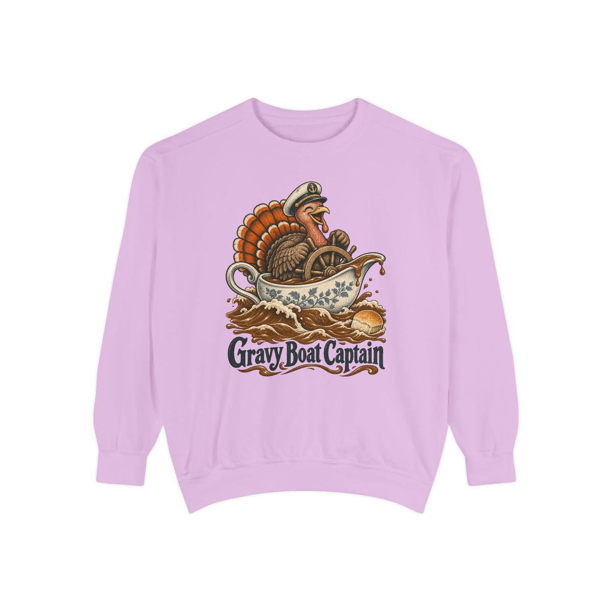 Gravy Boat Captain Sweatshirt – Orchid