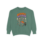 Spooky Season Dancing Skeletons Sweatshirt – Light Green