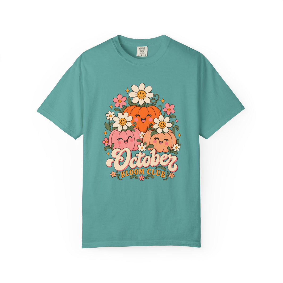 October Bloom Club T-Shirt – Seafoam