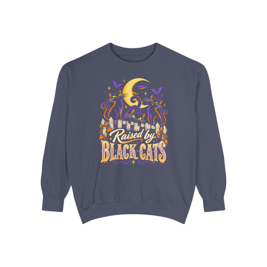 Raised by Black Cats Sweatshirt – Denim