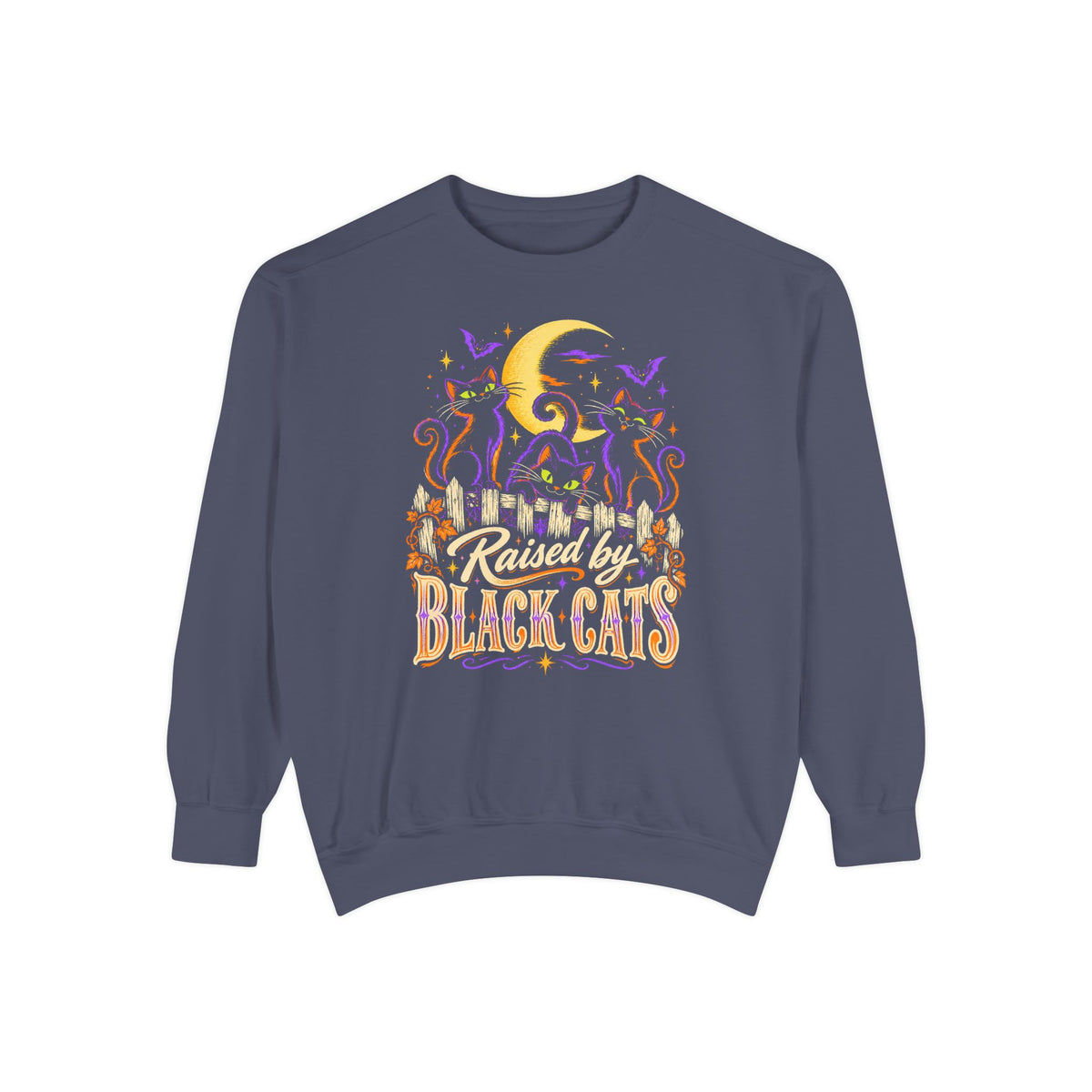 Raised by Black Cats Sweatshirt – Denim