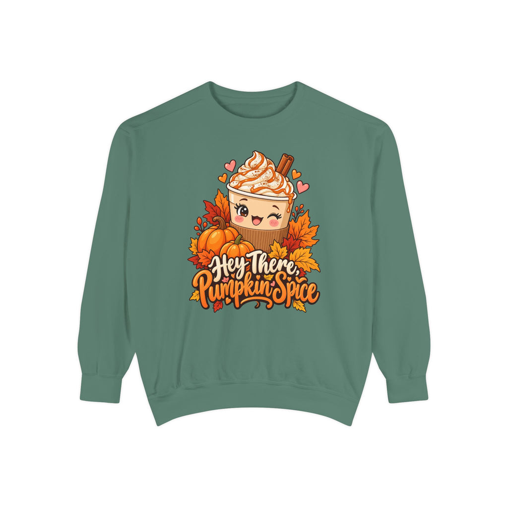 Hey There, Pumpkin Spice Sweatshirt – Light Green