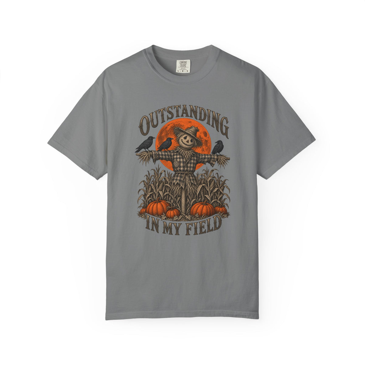 Outstanding in My Field T-Shirt – Grey