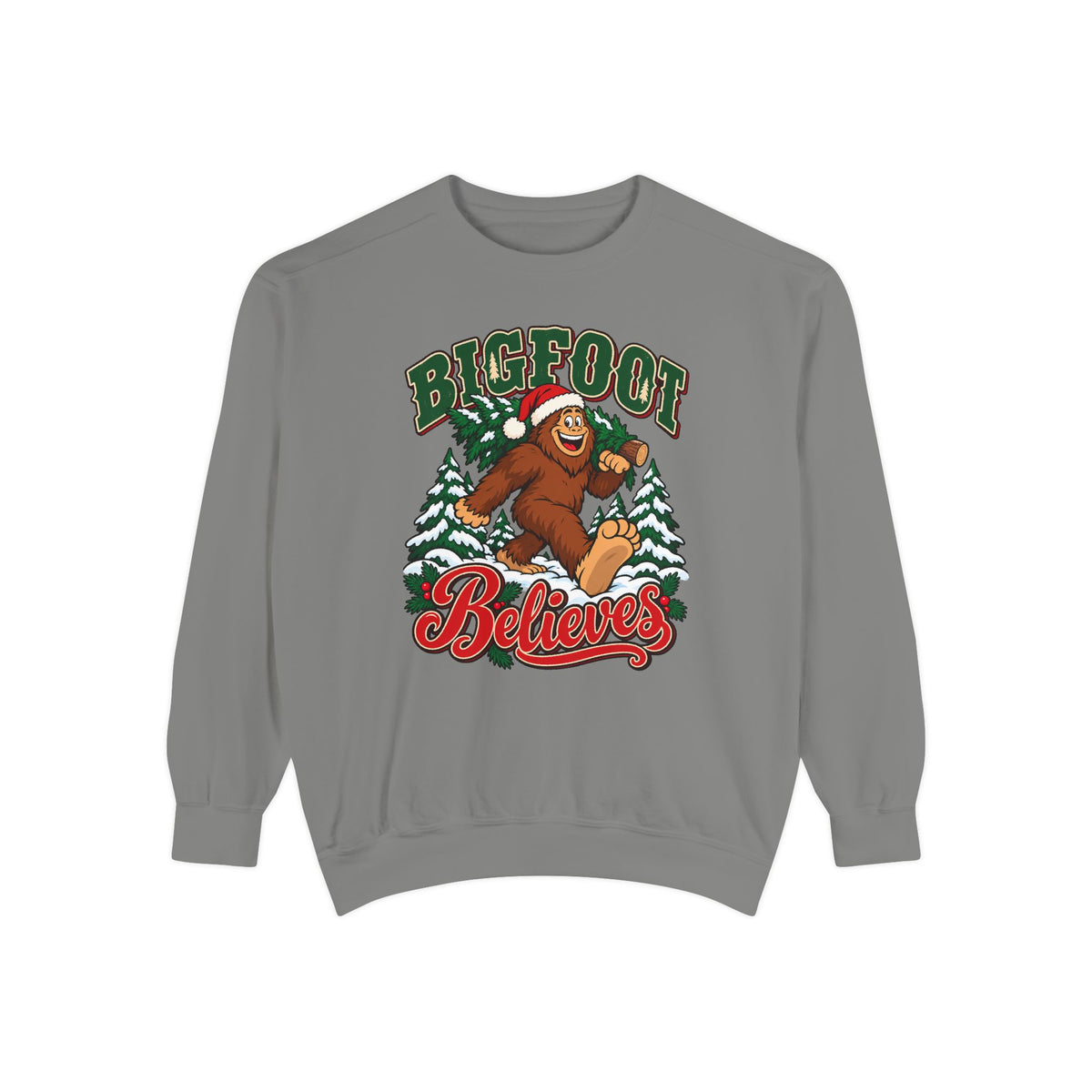 Bigfoot Believes Sweatshirt – Grey