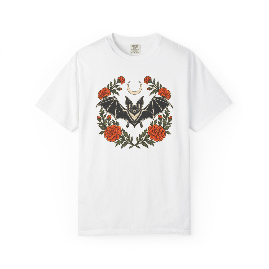 Botanical Bat T-Shirt – White