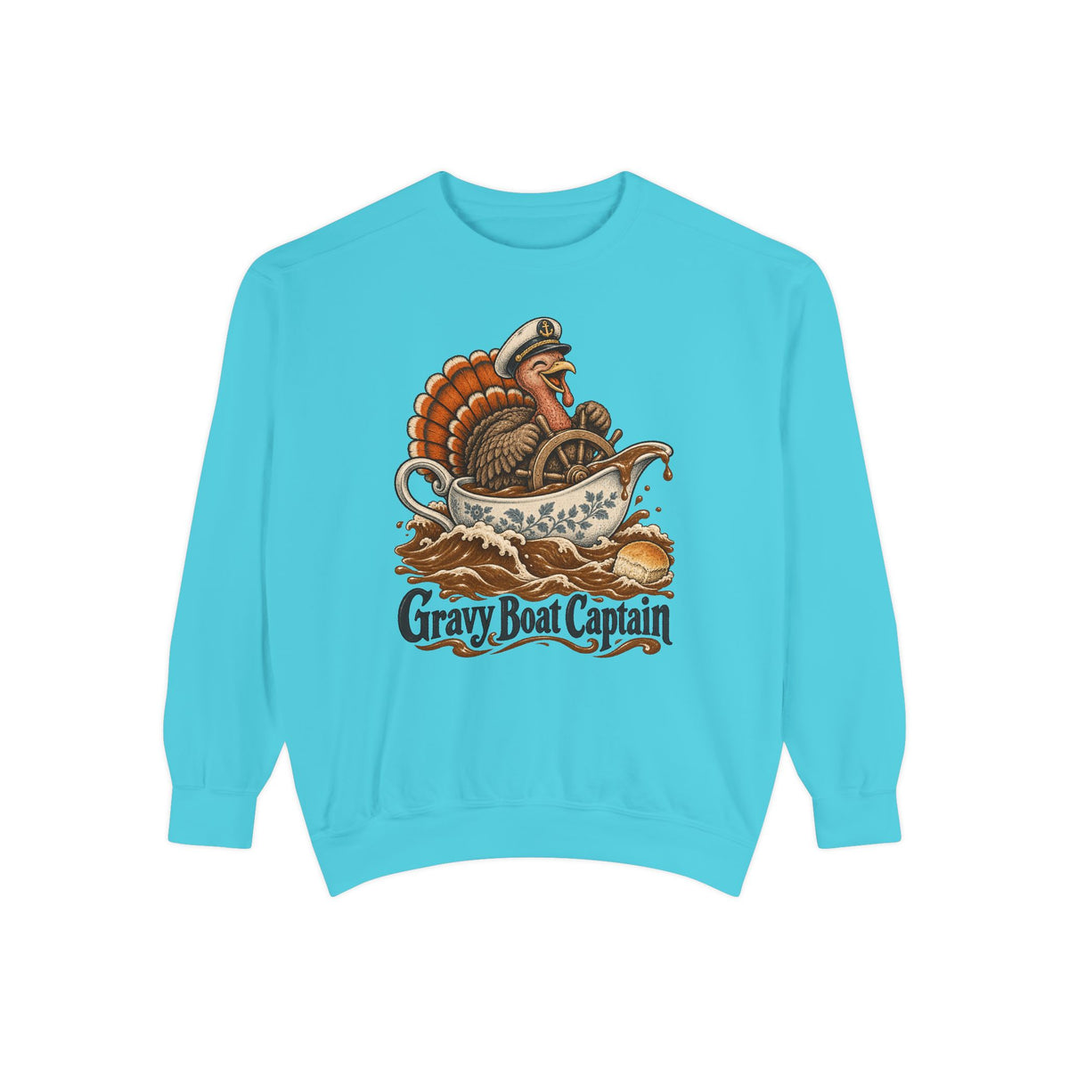 Gravy Boat Captain Sweatshirt – front view