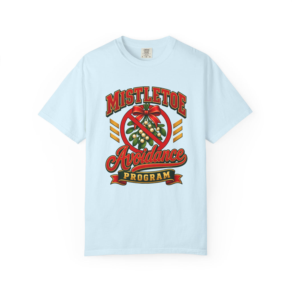 Mistletoe Avoidance Program T-Shirt – Chambray