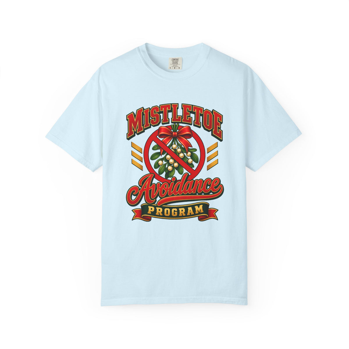 Mistletoe Avoidance Program T-Shirt – Chambray