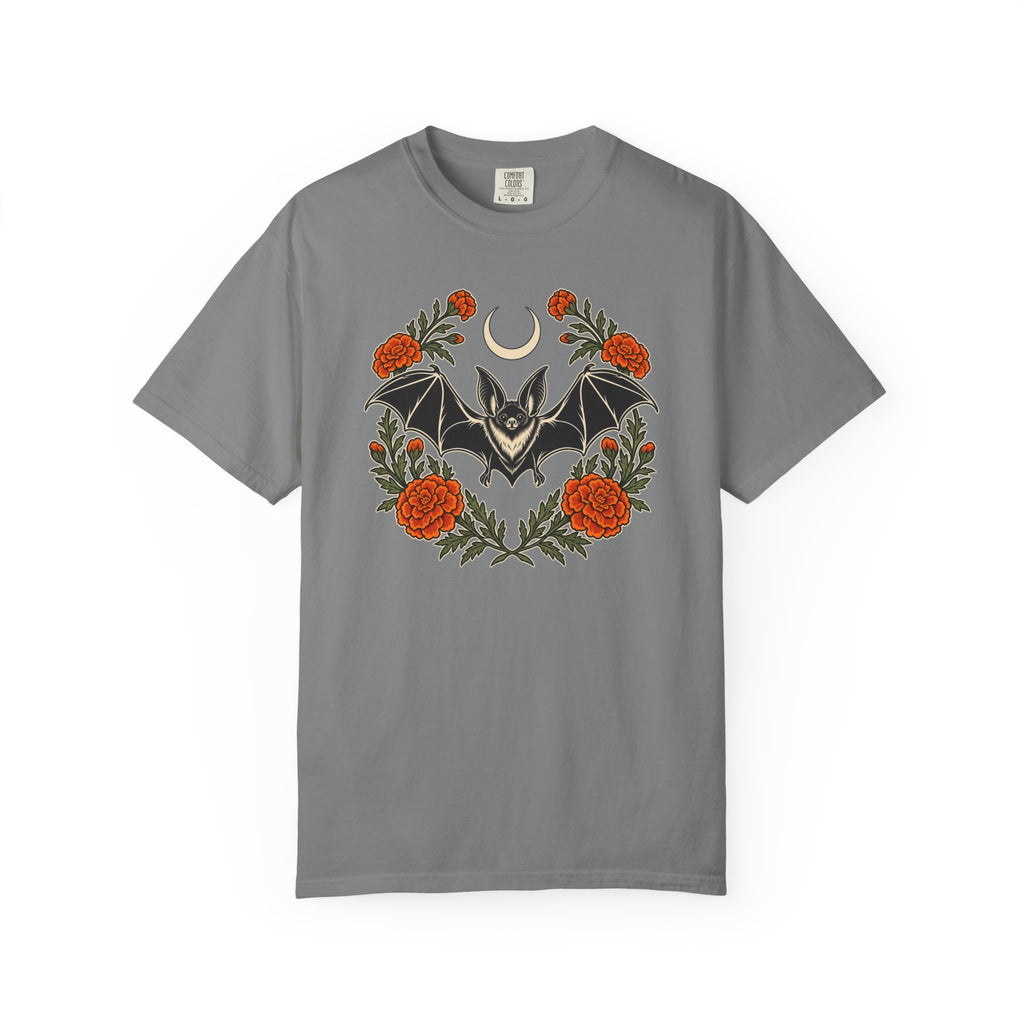 Botanical Bat T-Shirt – Grey