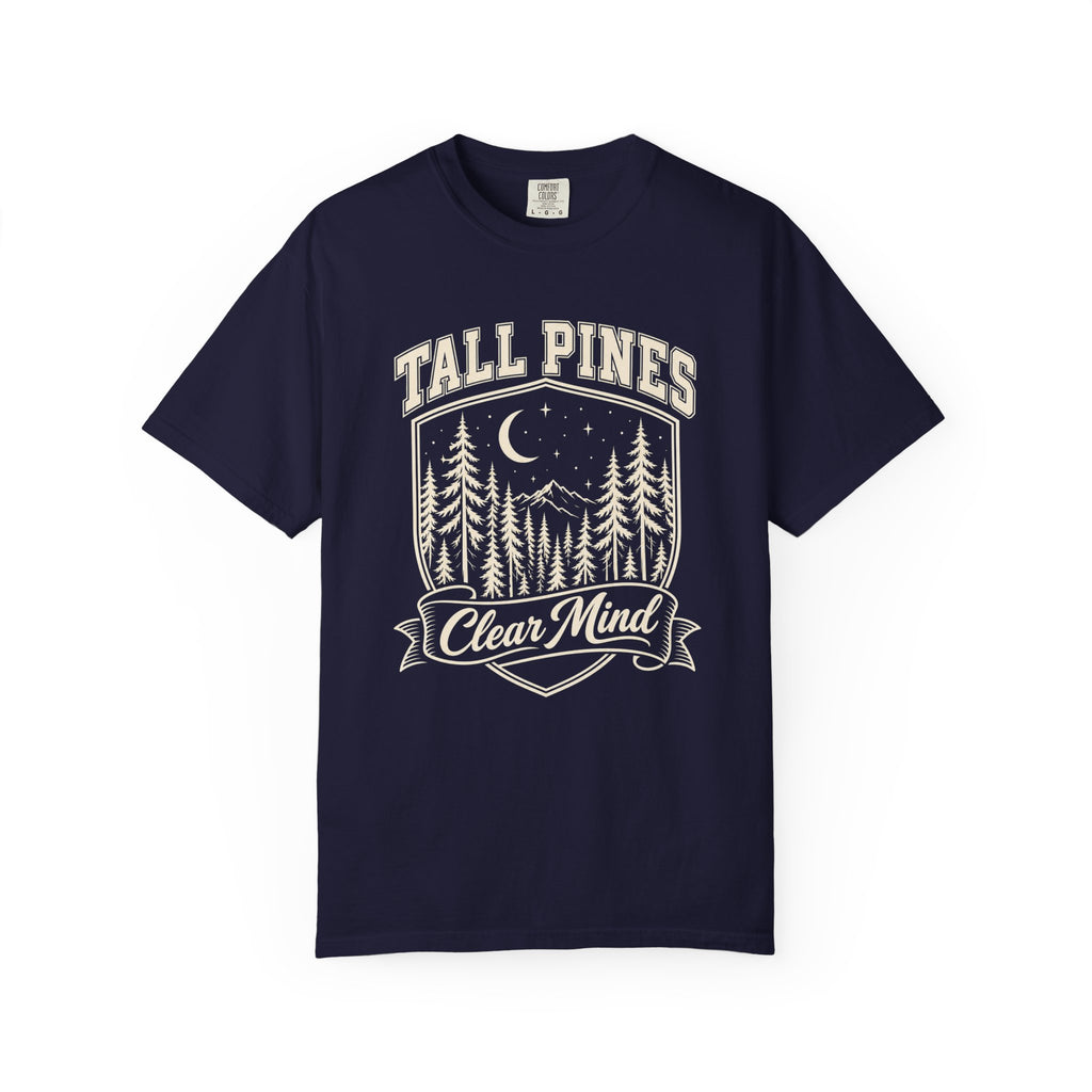 Tall Pines, Clear Mind T-Shirt – True Navy