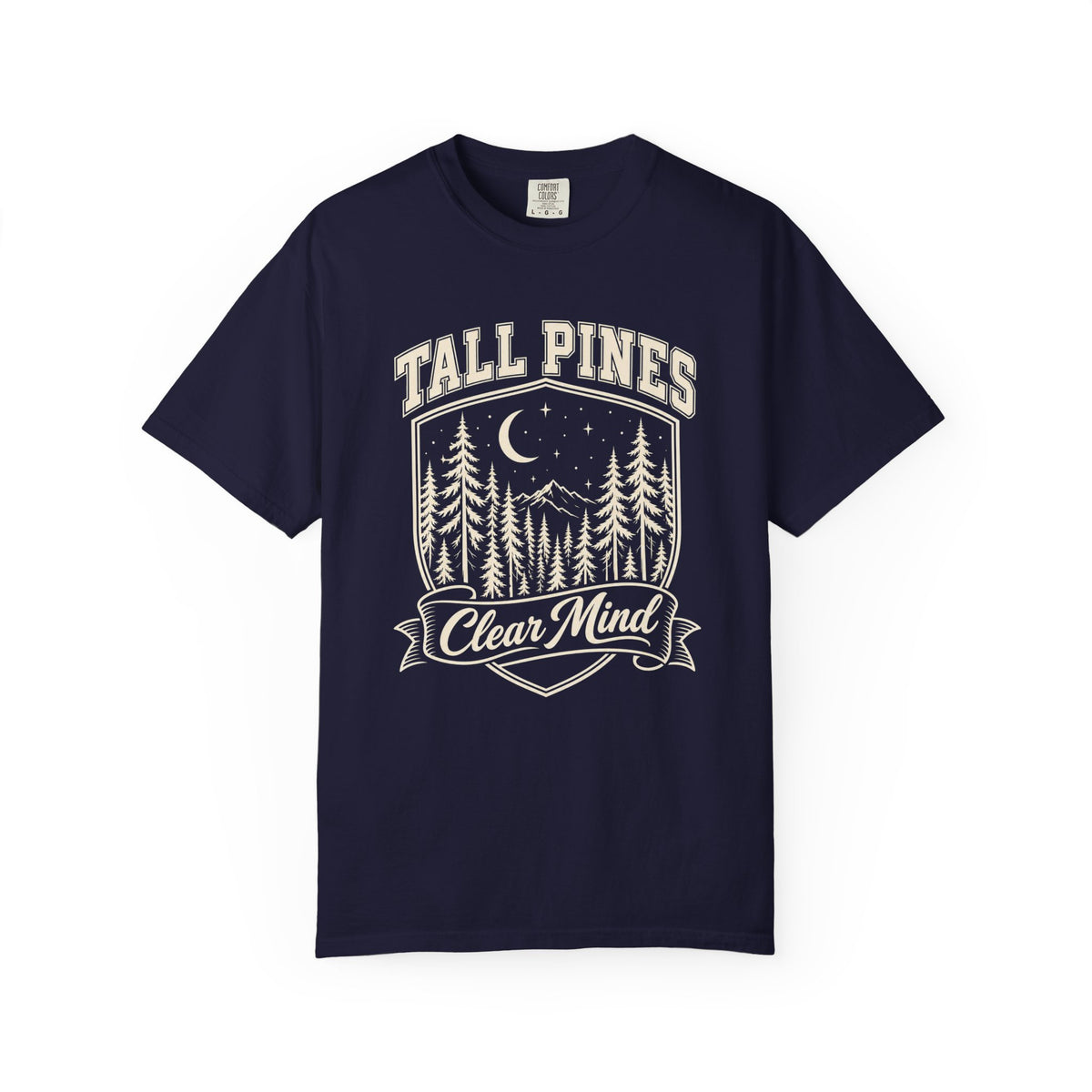 Tall Pines, Clear Mind T-Shirt – True Navy